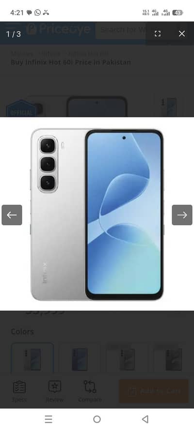 Infinix hot 60i 6/128