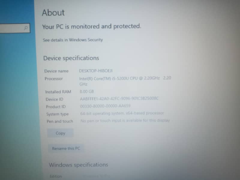 Dell core i5 5th generation 4