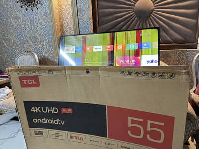 Tcl 55 inch led tv 4K UHD A. I