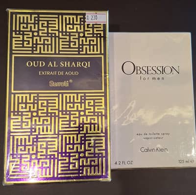 PerfumesSurrati Oud Al Sharqi (Extrait de Aoud) and Calvin Klein Obses