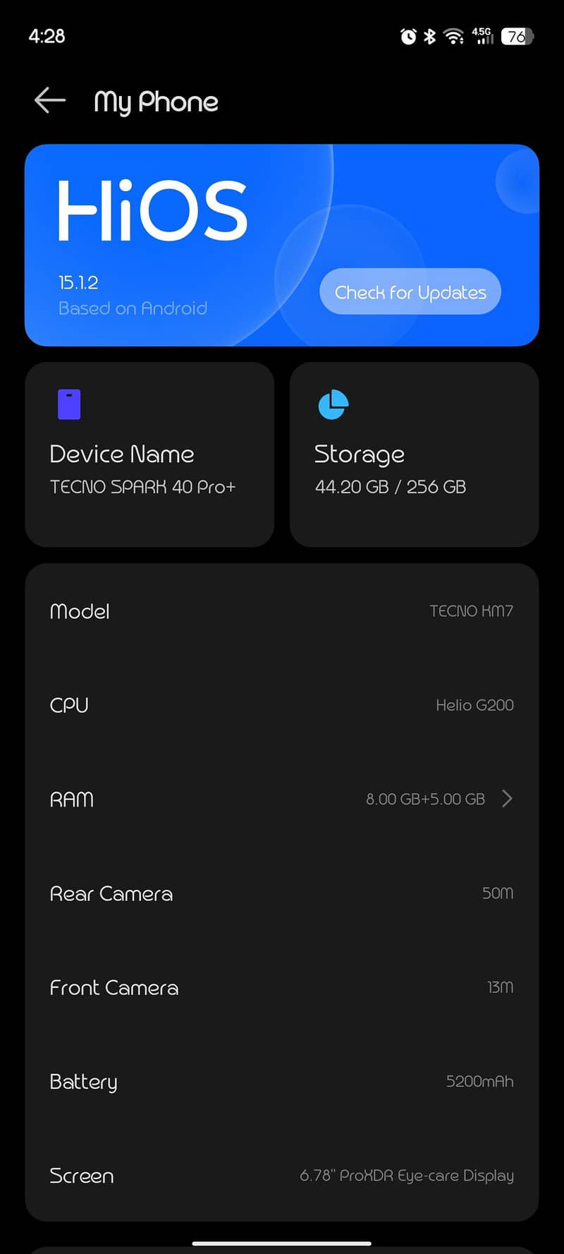 Tecno spark 40 pro plus 7