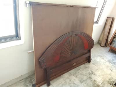 stylish wooden bed
