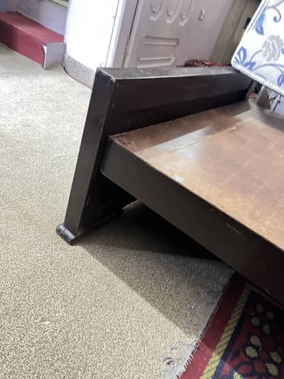 Two Single beds for sales - chinioti wood - with mattress