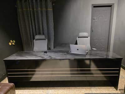 Executive Office Table | Premium Marble Top | Heavy Duty |