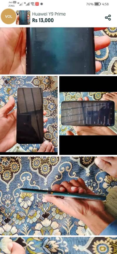 Huawei Y9 Prime reben or buttons nh ha