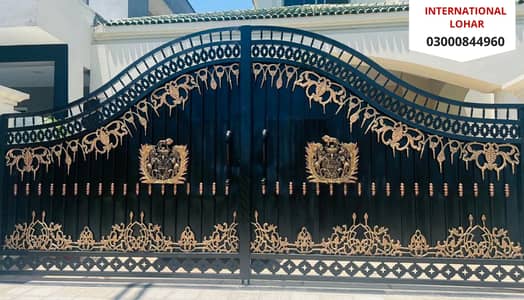 Wrought and cast iron work-gates railing-customized CNC designs-