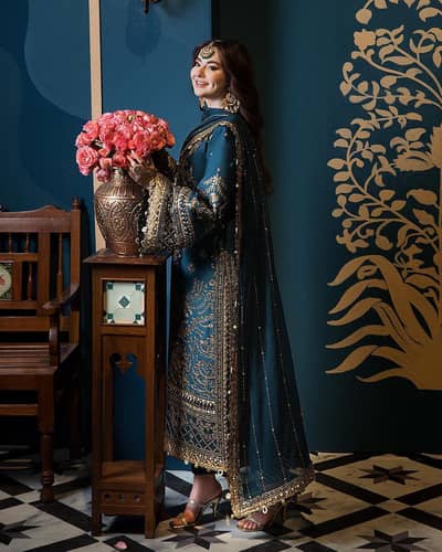 Unstitched. . . Replica CHIFFON WIth MAlAi Trouser