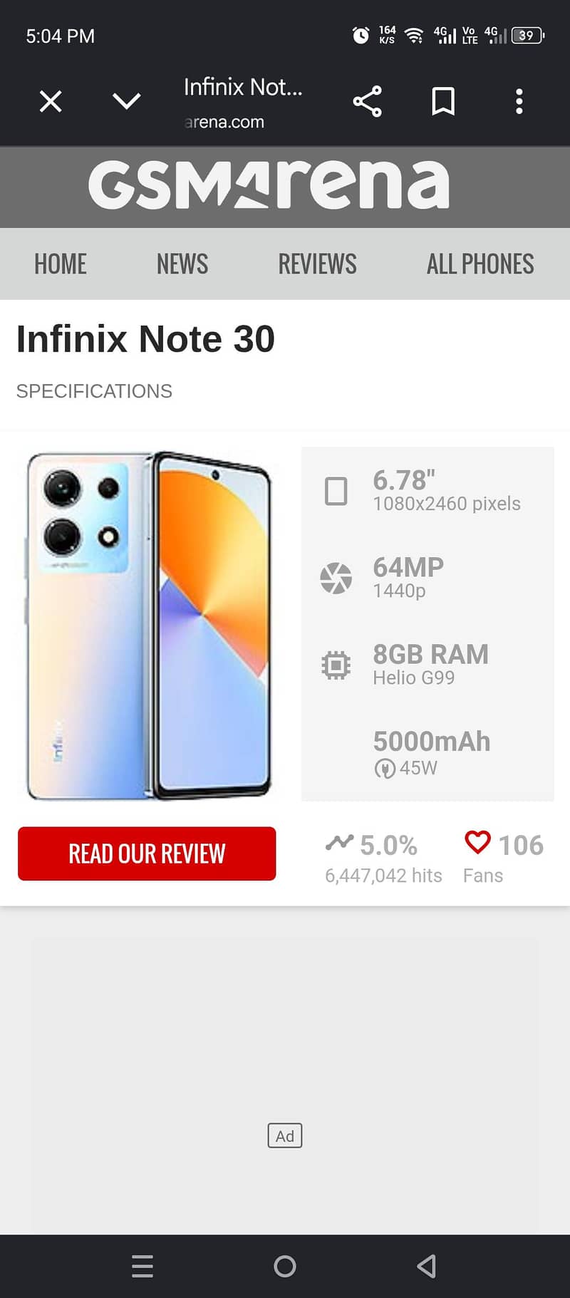 infinix note 30 0