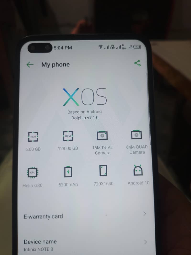 Infinix Note 8 0