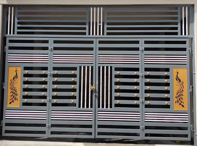 CNC Gate -Steel Gate - Double door gate - Iron Gate - Laser Cut design
