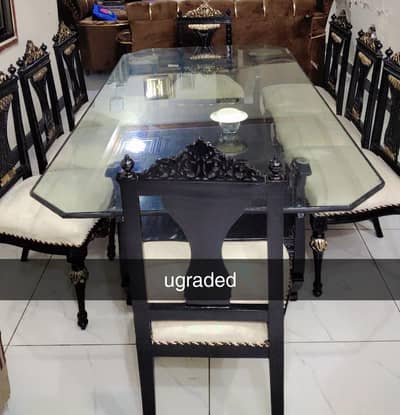 Dining table with 8 chairs for sale
