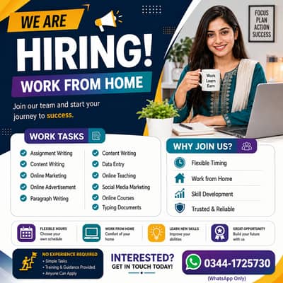 Online Jobs/ Full-Time / Part-Time jobs available / website Work