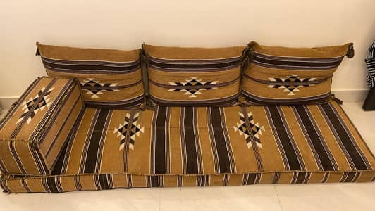 Traditional Arabic Majlis / Bethak Floor Seating Set – Full Set
