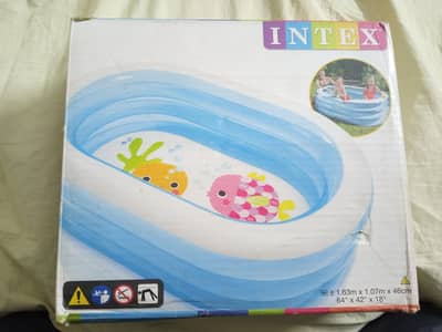 Original Intex 230 Liter Pool plus Double Quick I Airpump Combo