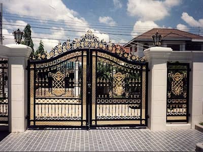 CNC Gate -Steel Gate - Double door gate - Iron Gate - Laser Cut design