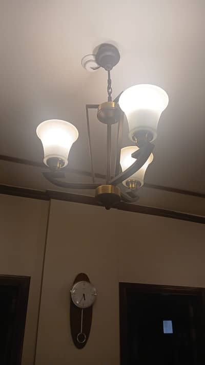 2 pair wall ganging chandlier
