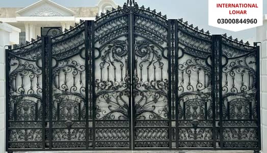 Luxury Iron Gates-Cnc work-Cnc grills-Main gate-Stairs-balcony grills