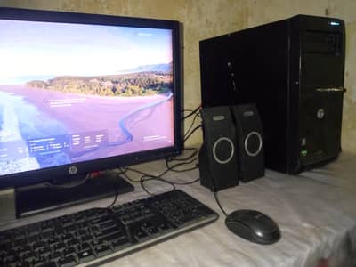 HP CPU +  HP LCD + keyboard + mouse & speaker