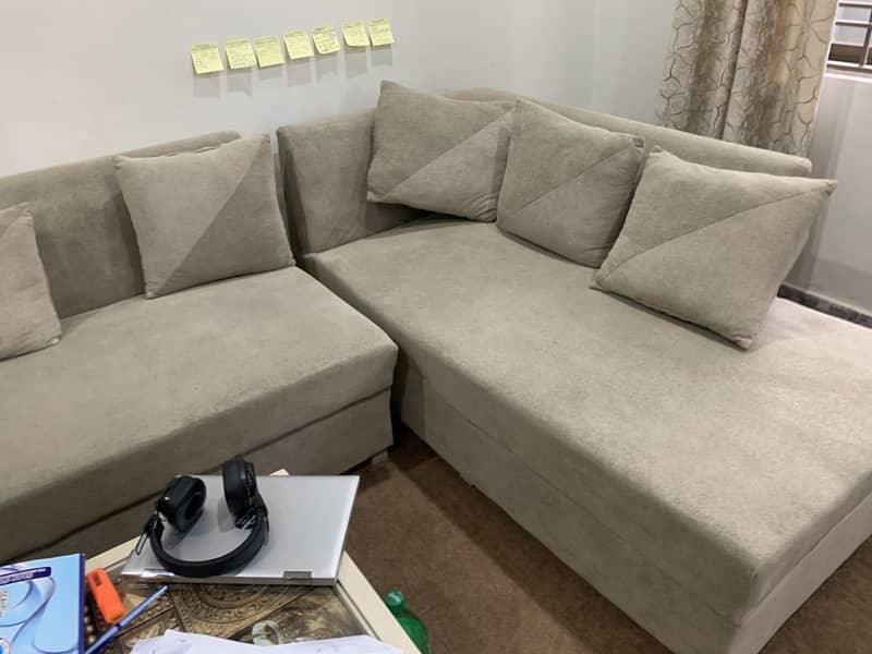 L shape sofa set without table 2