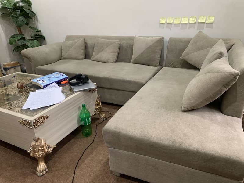 L shape sofa set without table 3