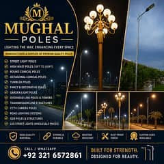 Street Light Pole-High Mast Pole-Highway Lighting & CCTV Pole-Steel Po