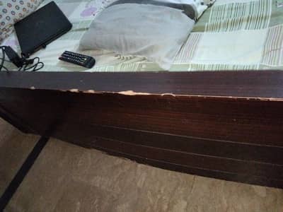 Double Bed With Mattress (Good Condition)