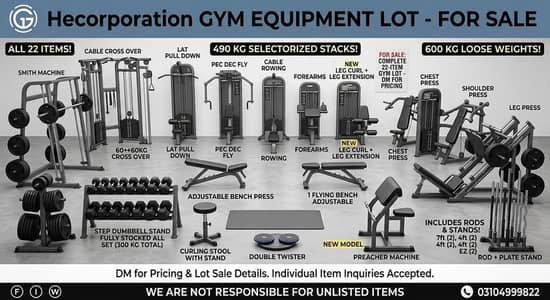 gym setup for sale