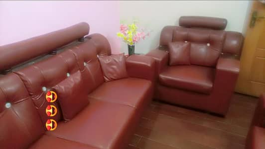 6 seater sofa set . very good condition .