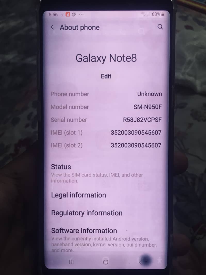 Samsung Mobile Note 8 8
