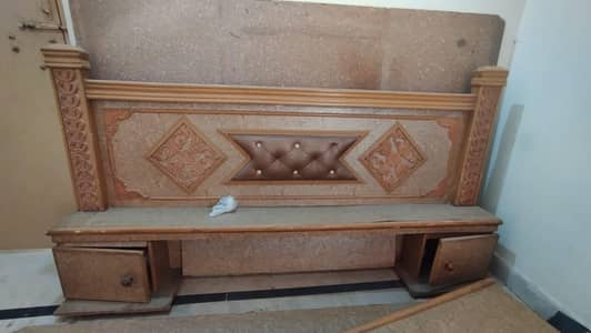 Double bed with mattress