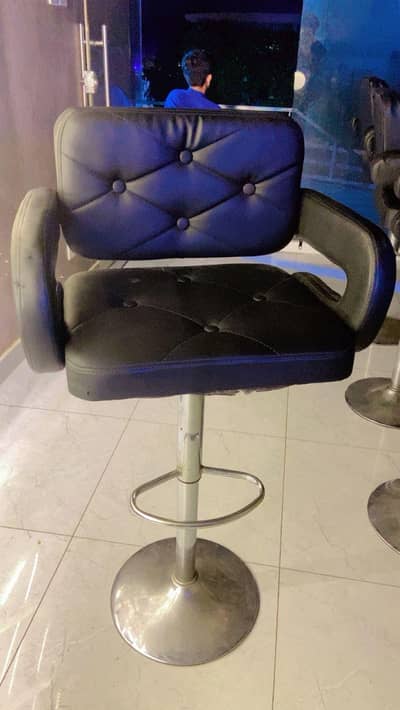 office chairs and marble table