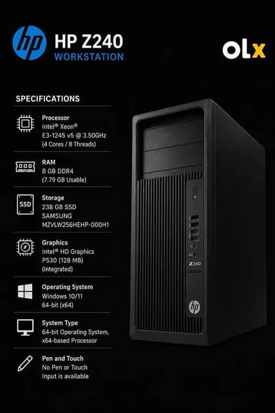 HP Z240 TOWER FOR SELL