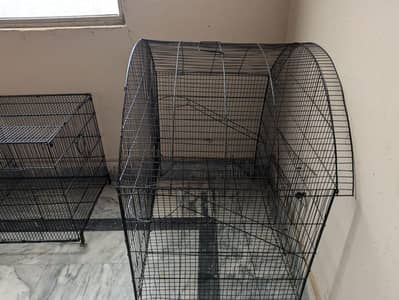 black coloured big and beautiful cage