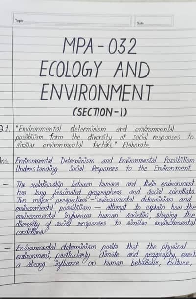 Assignment writing