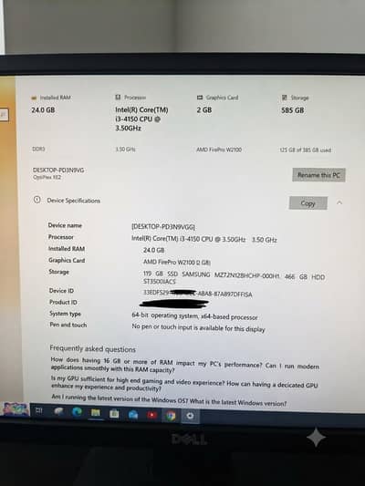 Dell Optiplex i3 / 24GB RAM / SSD+HDD / Dedicated GPU - Ready to Use