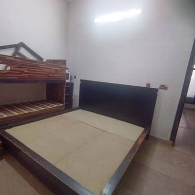 Bedroom Furniture Set – Bed + Dressing Table + Side Table | Good Cond
