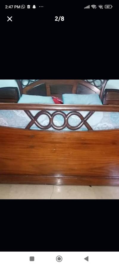 pure wood , having 2 side tables and  dressing tables with 1 chair