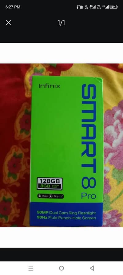 Infinix smart 8 pro  8 128 gb