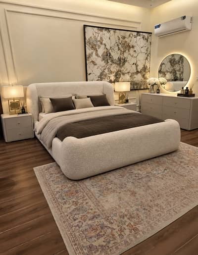 LUXURY BOUCLÉ BEDROOM SET FOR SALE
