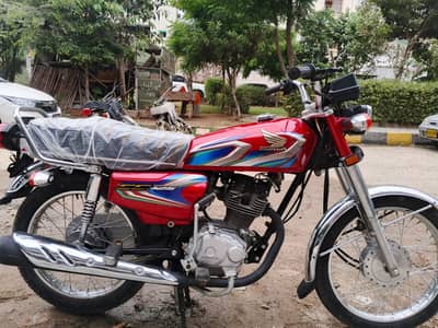 Honda CG 125 Model 2022 - Hyderabad Reg- 0346-8875925