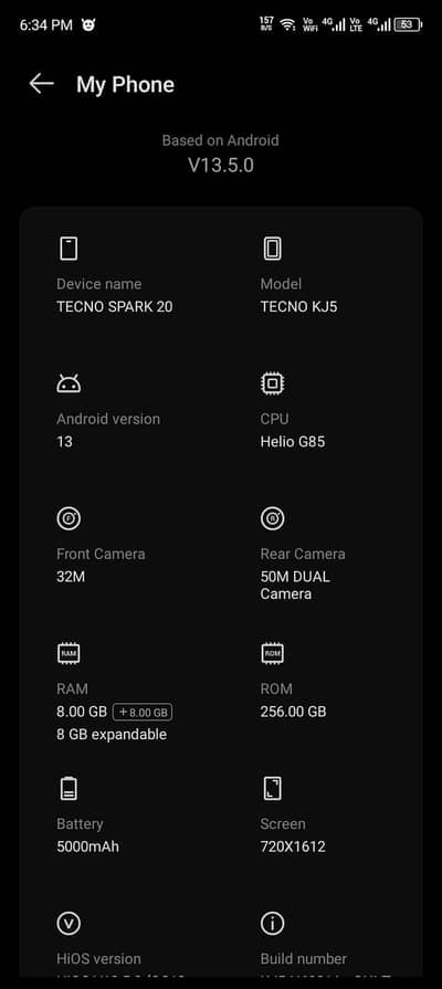 TECNO SPARK 20C