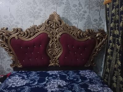 King size bed dressing table with mattress urgent sale