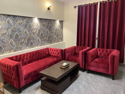 Luxury velvet sofa set