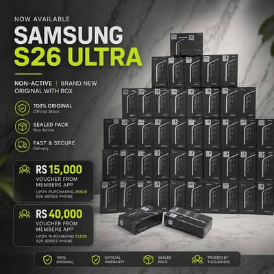 Samsung Galaxy S26 Ultra 256 512 GB PTA Approved official