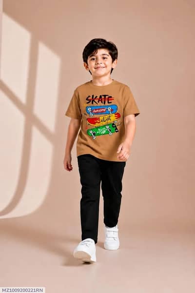 Boys T Shirt & Trouser Set | Kids 2 Piece Casual Dress | Boys Summer