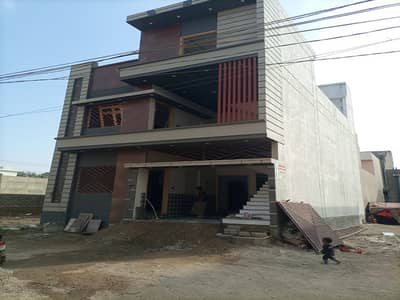 Brand New 4 Bed, Drawing, Dining Room+ 2 Kitchen G+1 House For Sale In Extension-7, Saadi Town, Saadi Garden