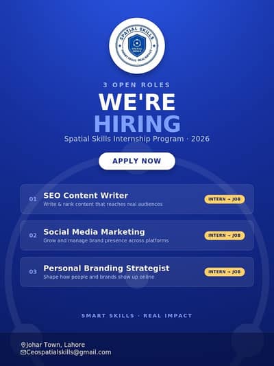 Internship – Digital Marketing, Content & Design