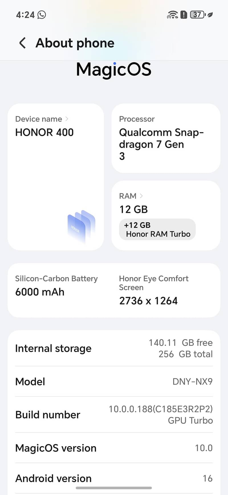 honor 400 1