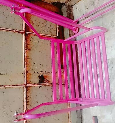 Brand New Pink Garden Swing Jhula- Metal Frame