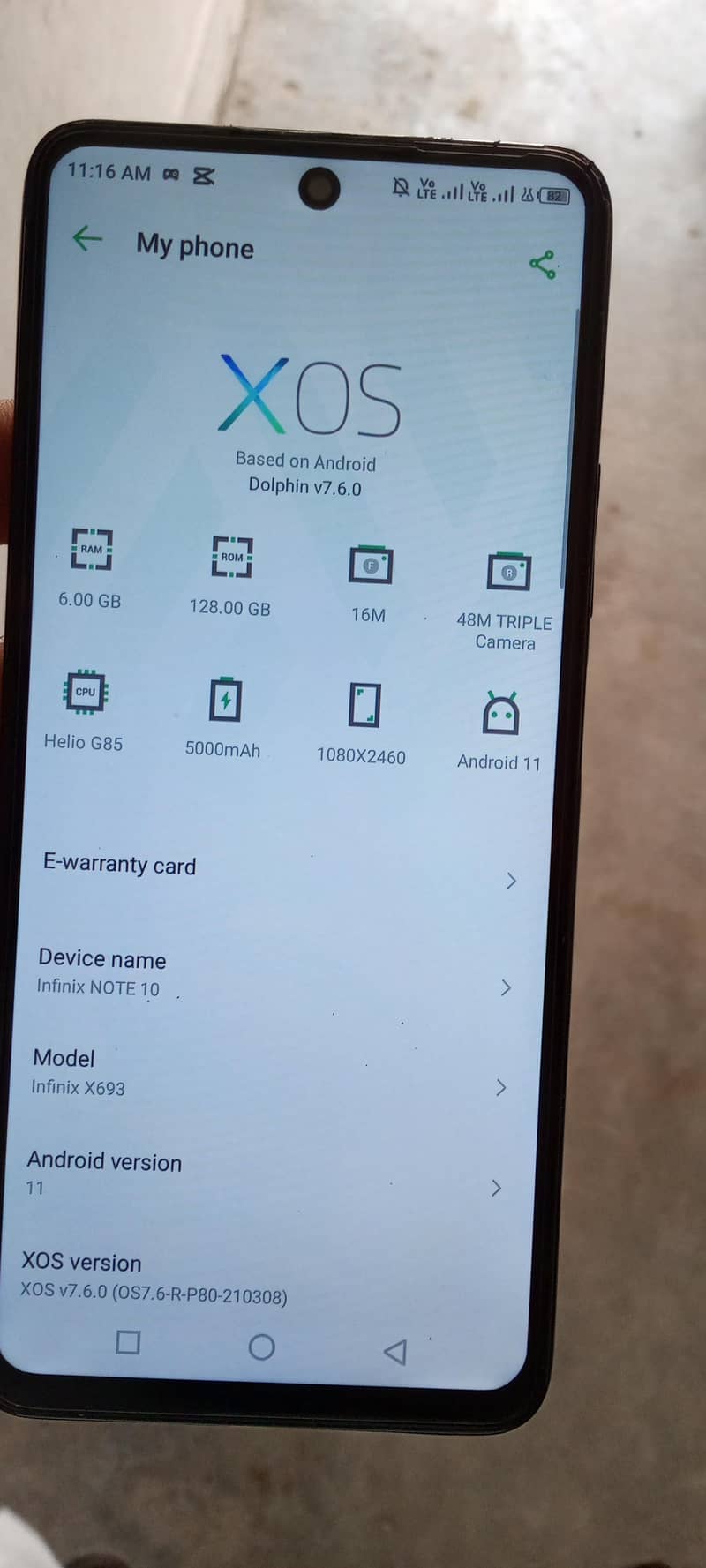 Infinix Note 10 0